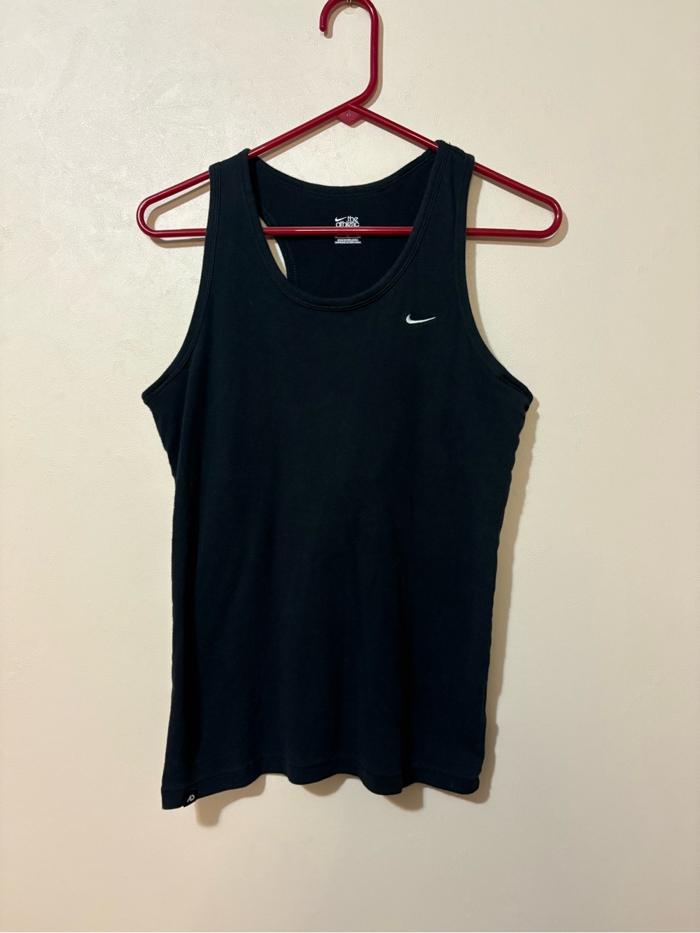 Nike Athletic Department women junior black tank top size XL